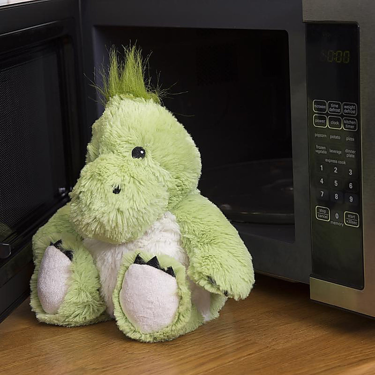 Warmies CP-DIN-1 Stuffed Animals Plush Green Dinosaur