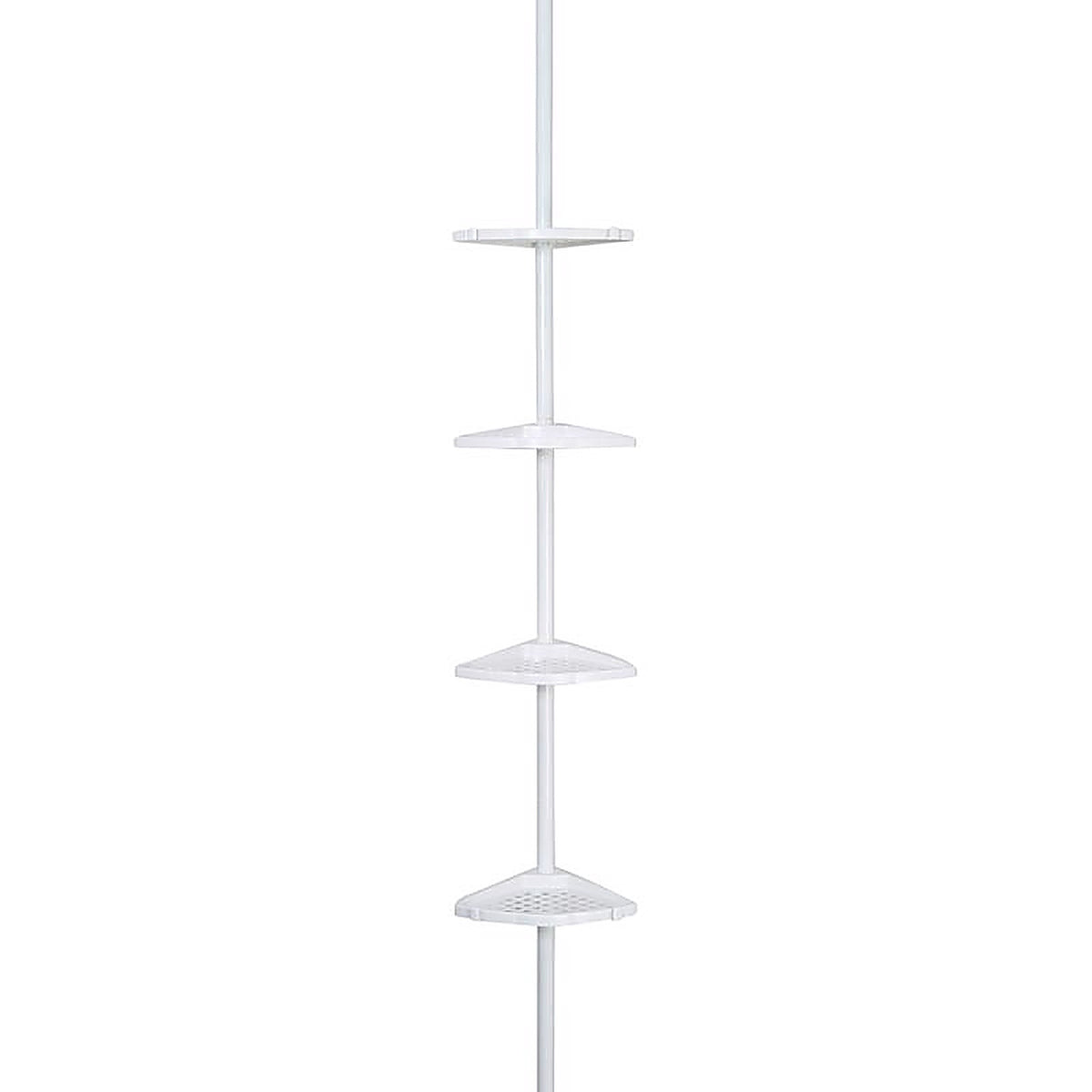 Better Living 70040 White Aluminum Shower Corner Shelf