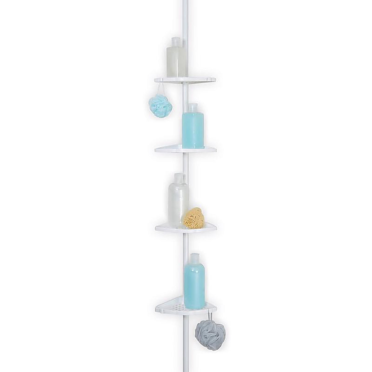 Better Living 70040 White Aluminum Shower Corner Shelf
