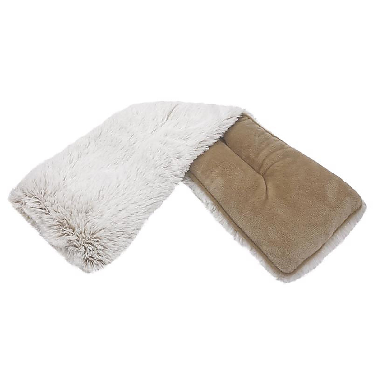 Warmies CPW-MARSH-B Marshmallow Neck Wraps Brown/Gray 19in.