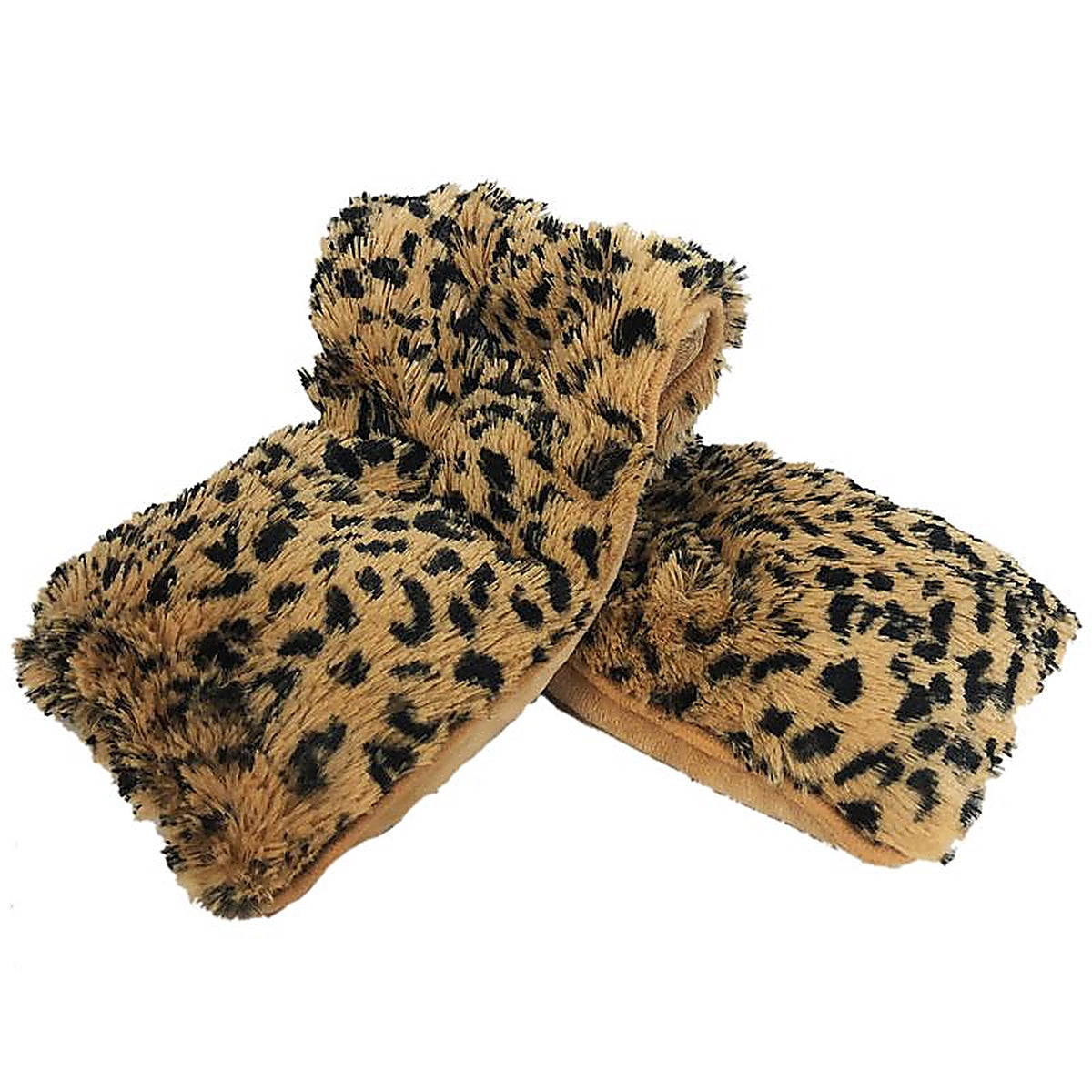 Warmies CPW-TAWNY-1 Neck Wraps Black/Brown Leopard 19in.