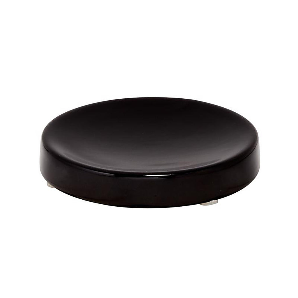 InterDesign 28217 Eco Vanity Black Ceramic Soap Dish