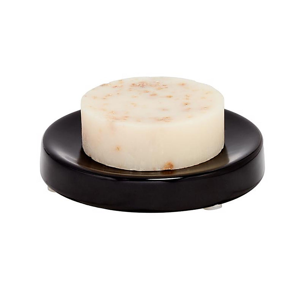 InterDesign 28217 Eco Vanity Black Ceramic Soap Dish