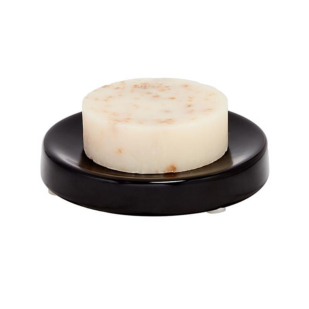 InterDesign 28217 Eco Vanity Black Ceramic Soap Dish