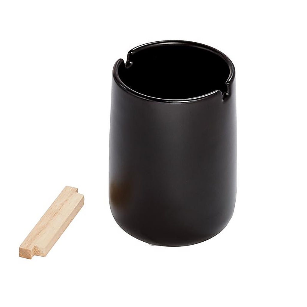 InterDesign 28267 Eco Vanity Black Ceramic Toothbrush Holder
