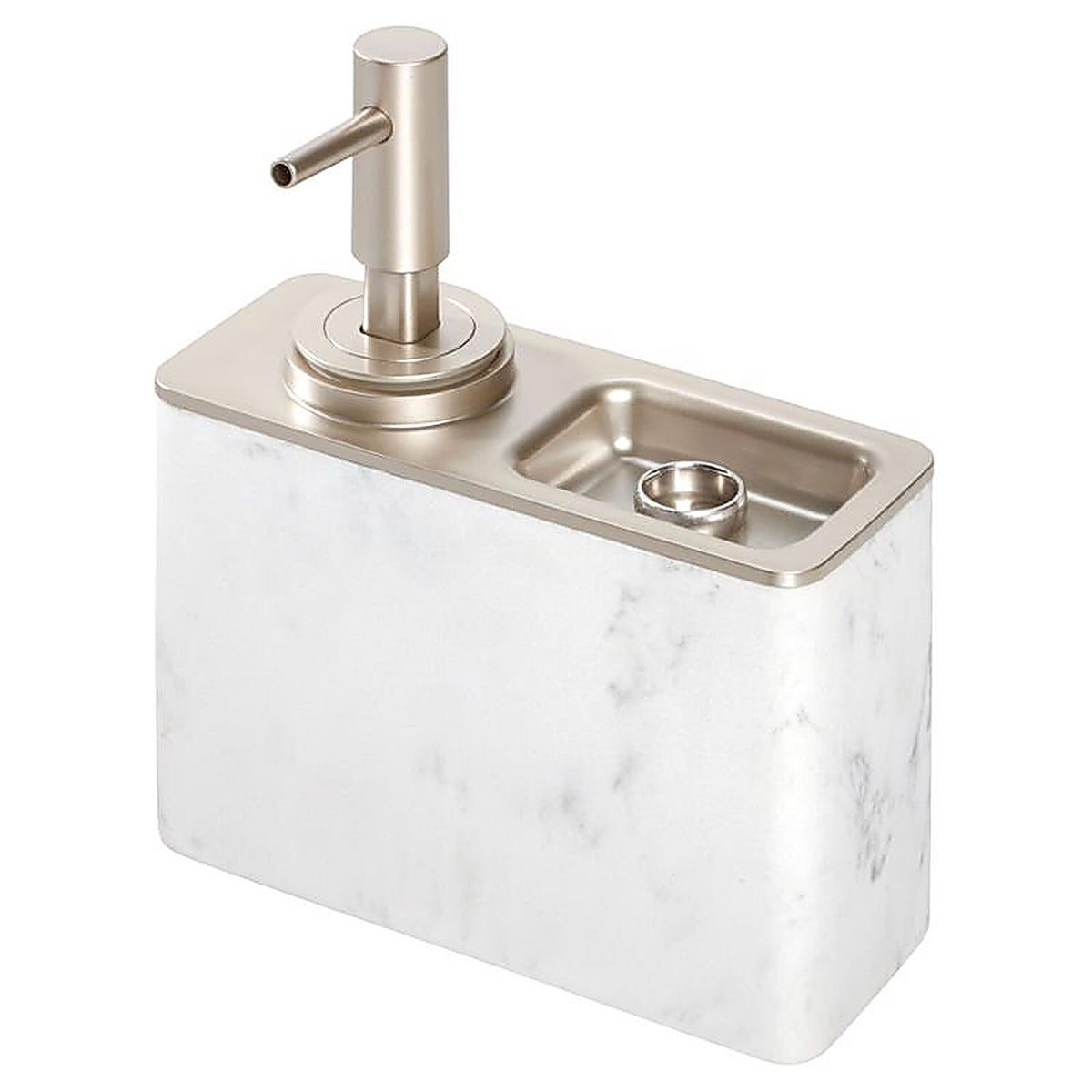 InterDesign 28240 Dakota White Plastic/Steel Soap Pump