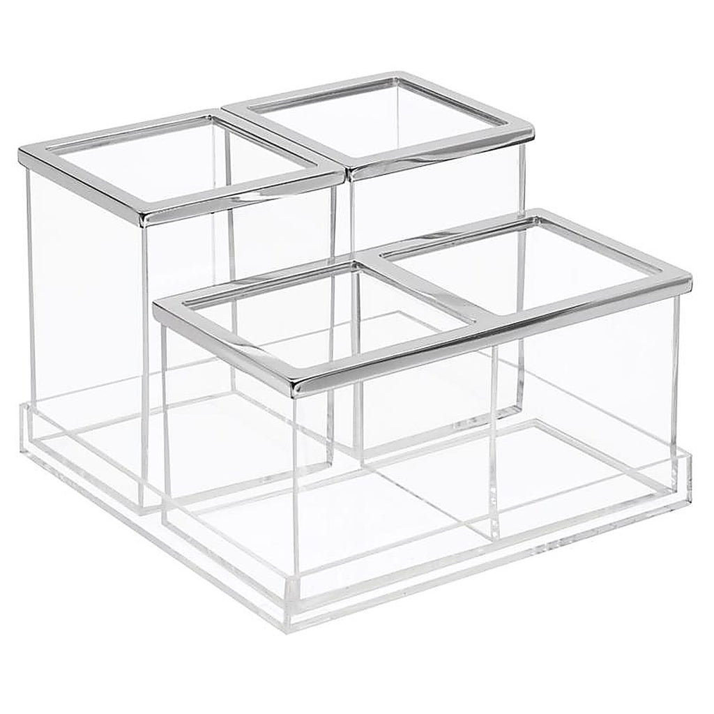 InterDesign 20470 Clear Plastic Bath Accessory Set