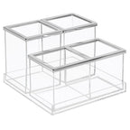 InterDesign 20470 Clear Plastic Bath Accessory Set
