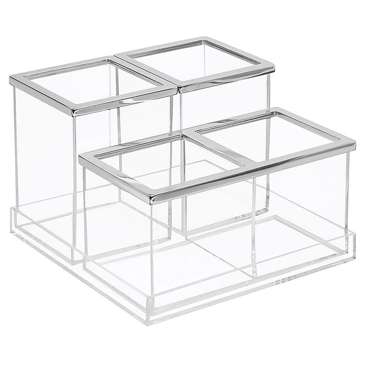 InterDesign 20470 Clear Plastic Bath Accessory Set