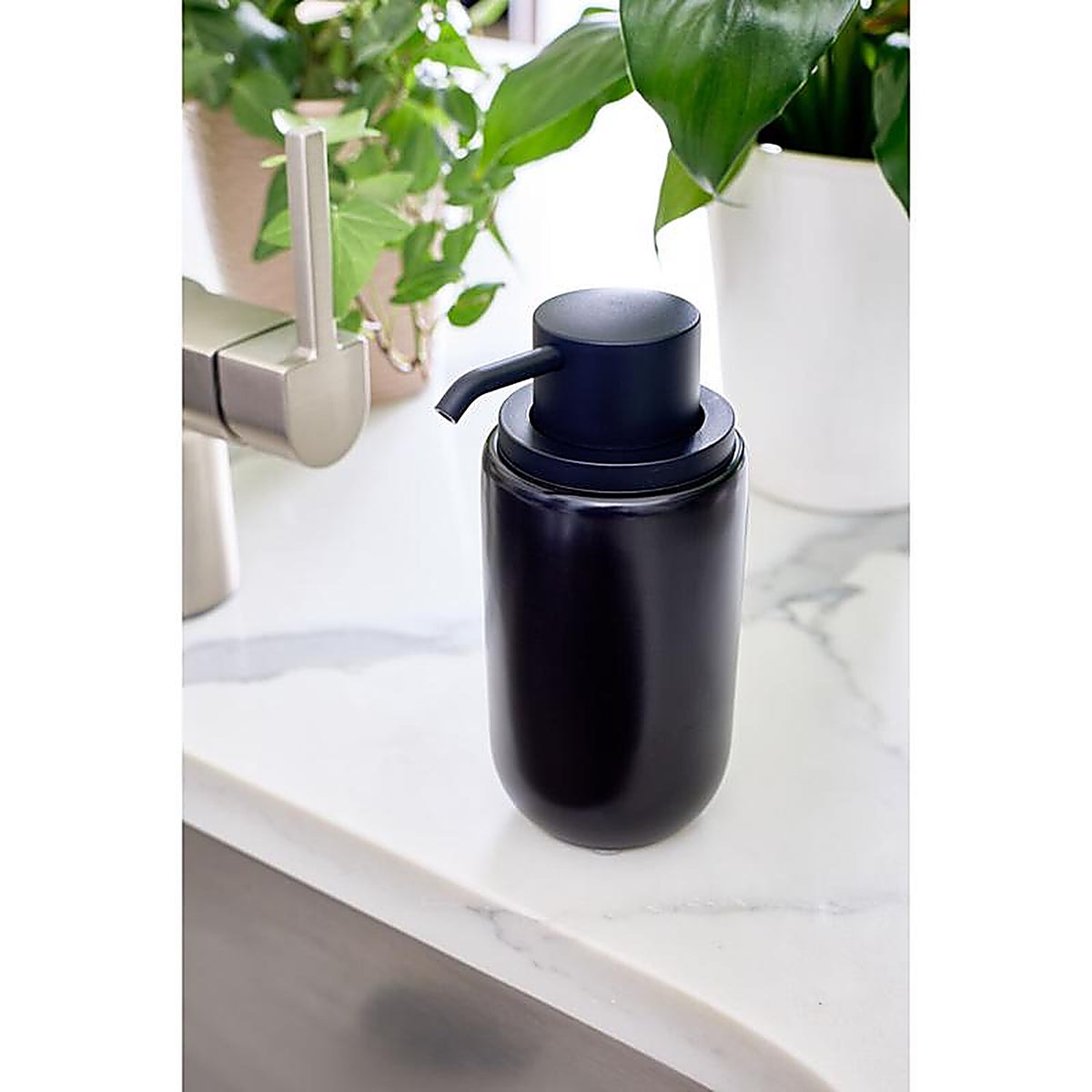 InterDesign 51727 12 oz Counter Top Pump Soap Dispenser Black