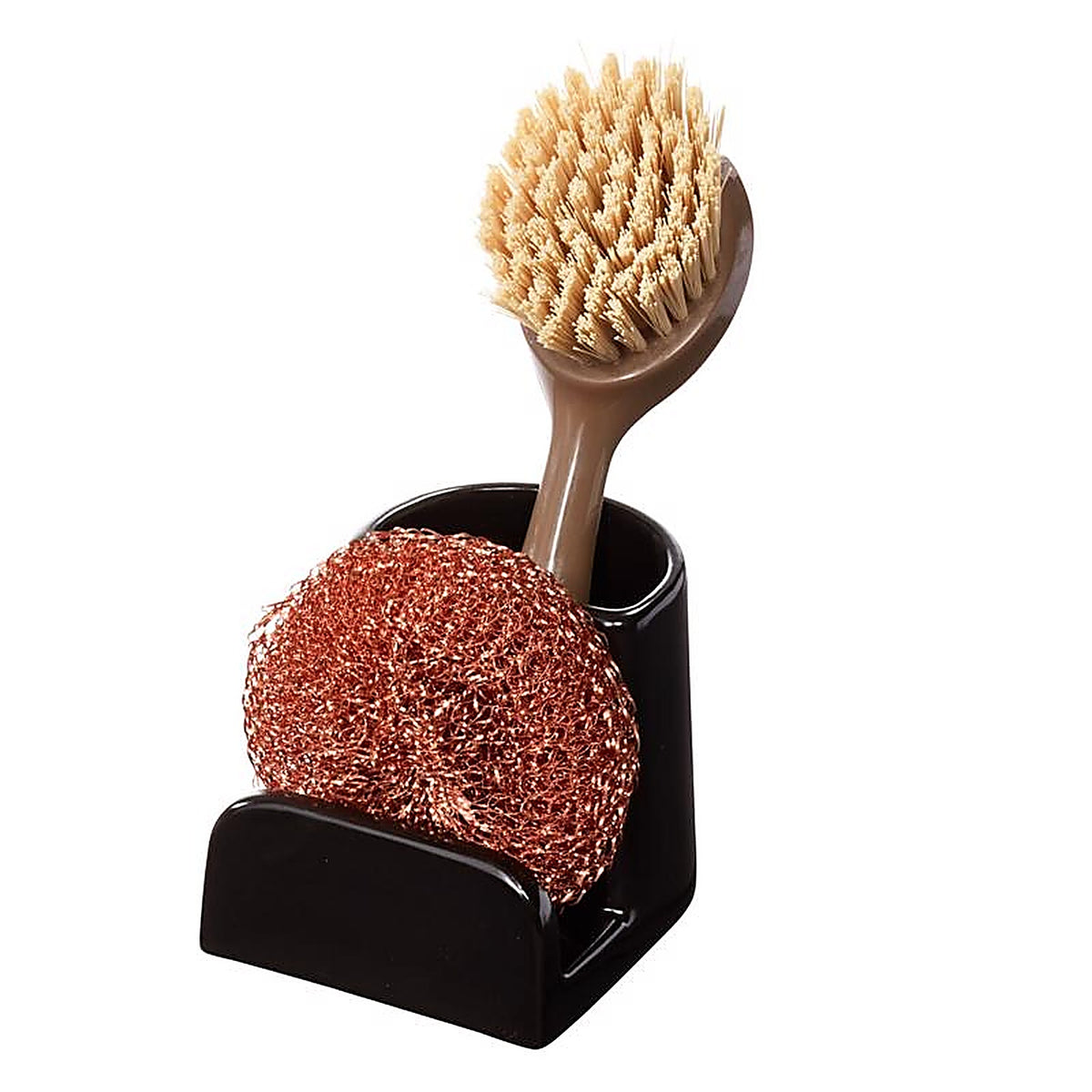 InterDesign 51757 3.69 in. L X 2.93 in. W X 3.03 in. H Sponge and Brush Holder