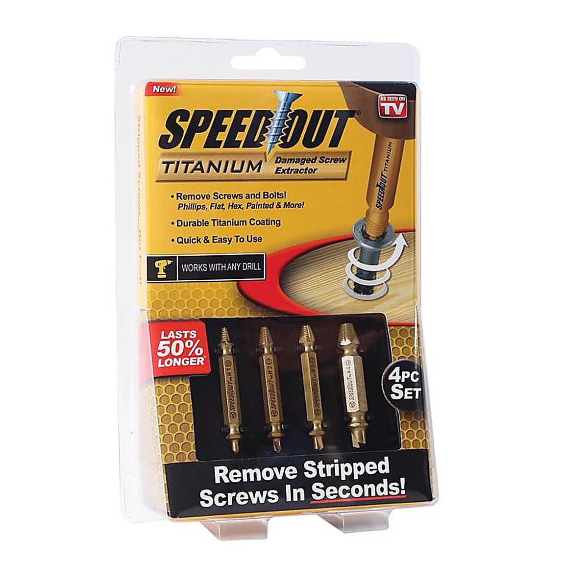 As Seen on TV - 1000366 - Speed Out Screw Extractor Tool 1 Pack