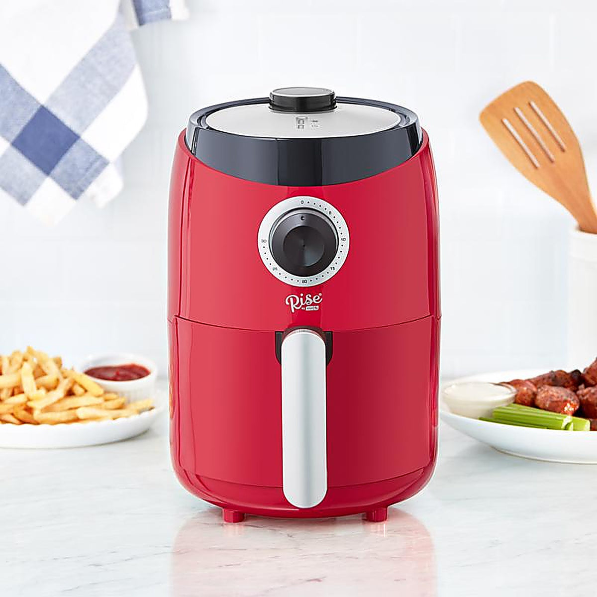 Rise by Dash RCAF160GBRR02 Red 2 qt. cap. Air Fryer