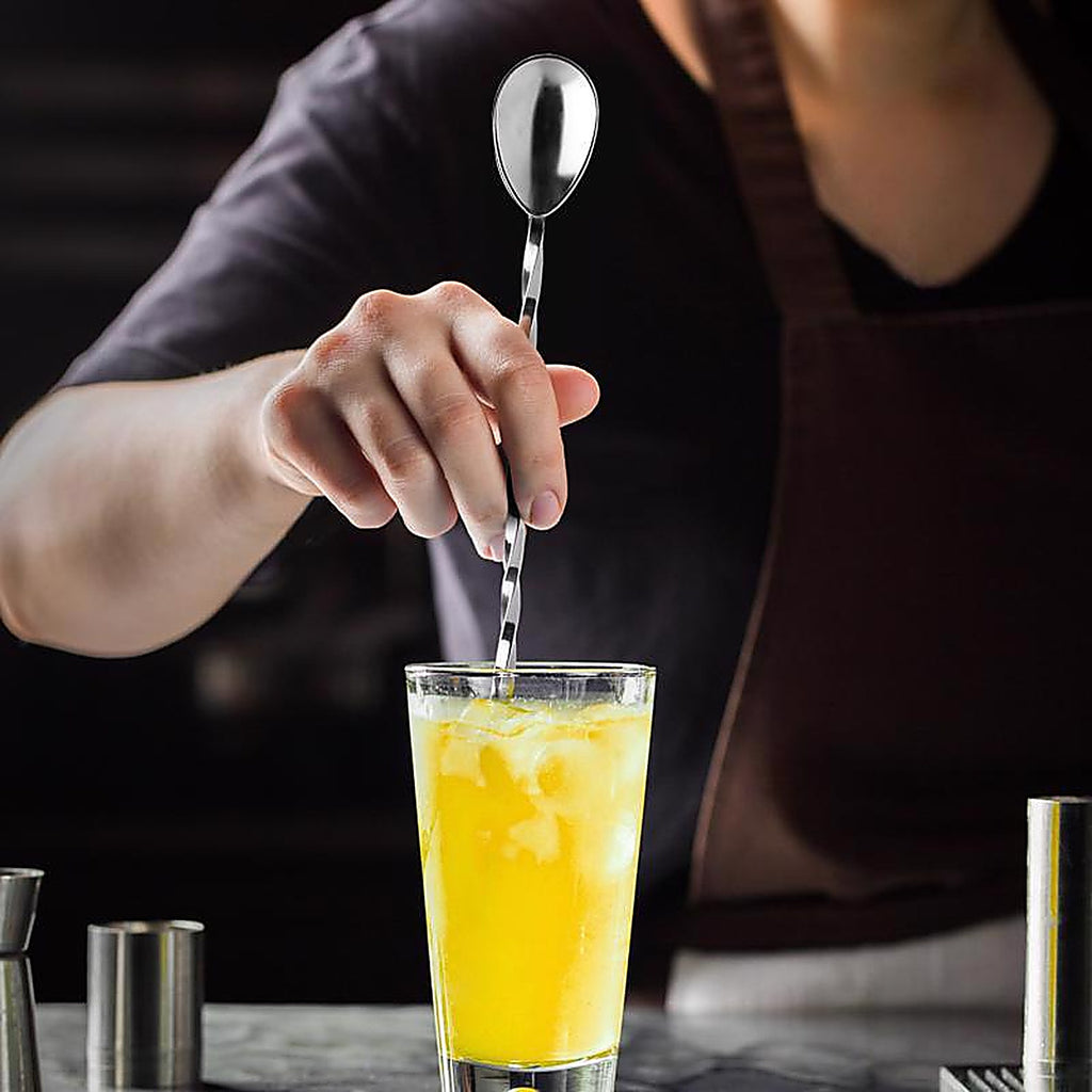 Final Touch FTA7010 Silver Stainless Steel Cocktail Mixing Spoon