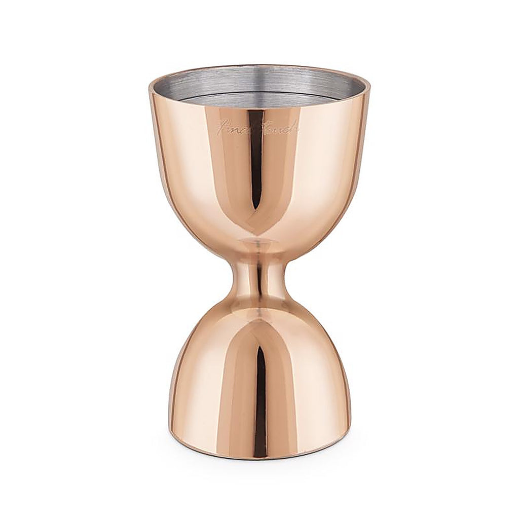 Final Touch FTA7034-17 Copper Stainless Steel Double Jigger