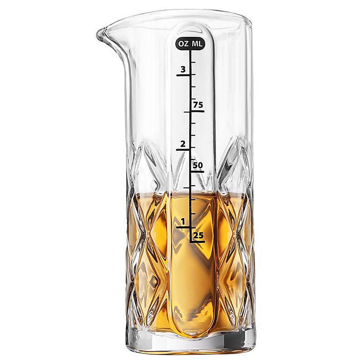 Final Touch FTA7035 3.4 oz Clear Glass Jigger