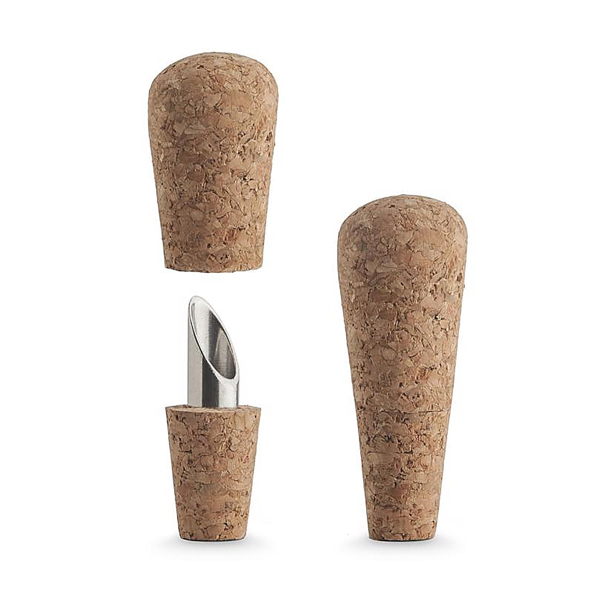 Final Touch FTA7500 Gold/Silver Stainless Steel Corker/Pourer