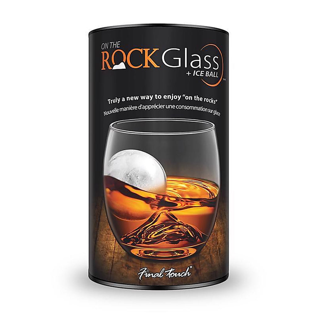 Final Touch GS300 8 oz Black/Clear Glass/Silicone Glass & Ice Mold