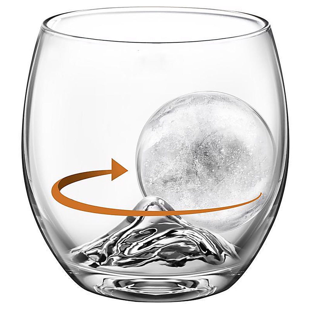 Final Touch GS300 8 oz Black/Clear Glass/Silicone Glass & Ice Mold