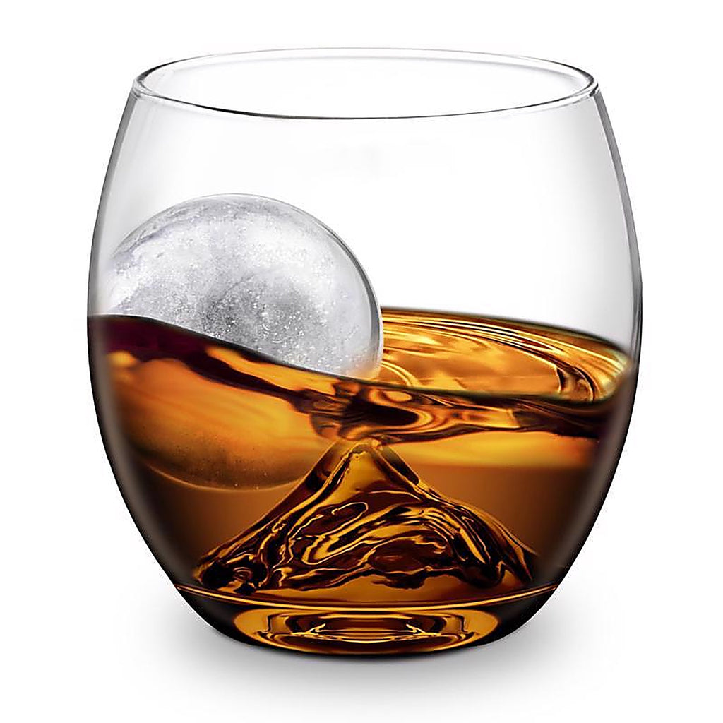 Final Touch GS300 8 oz Black/Clear Glass/Silicone Glass & Ice Mold