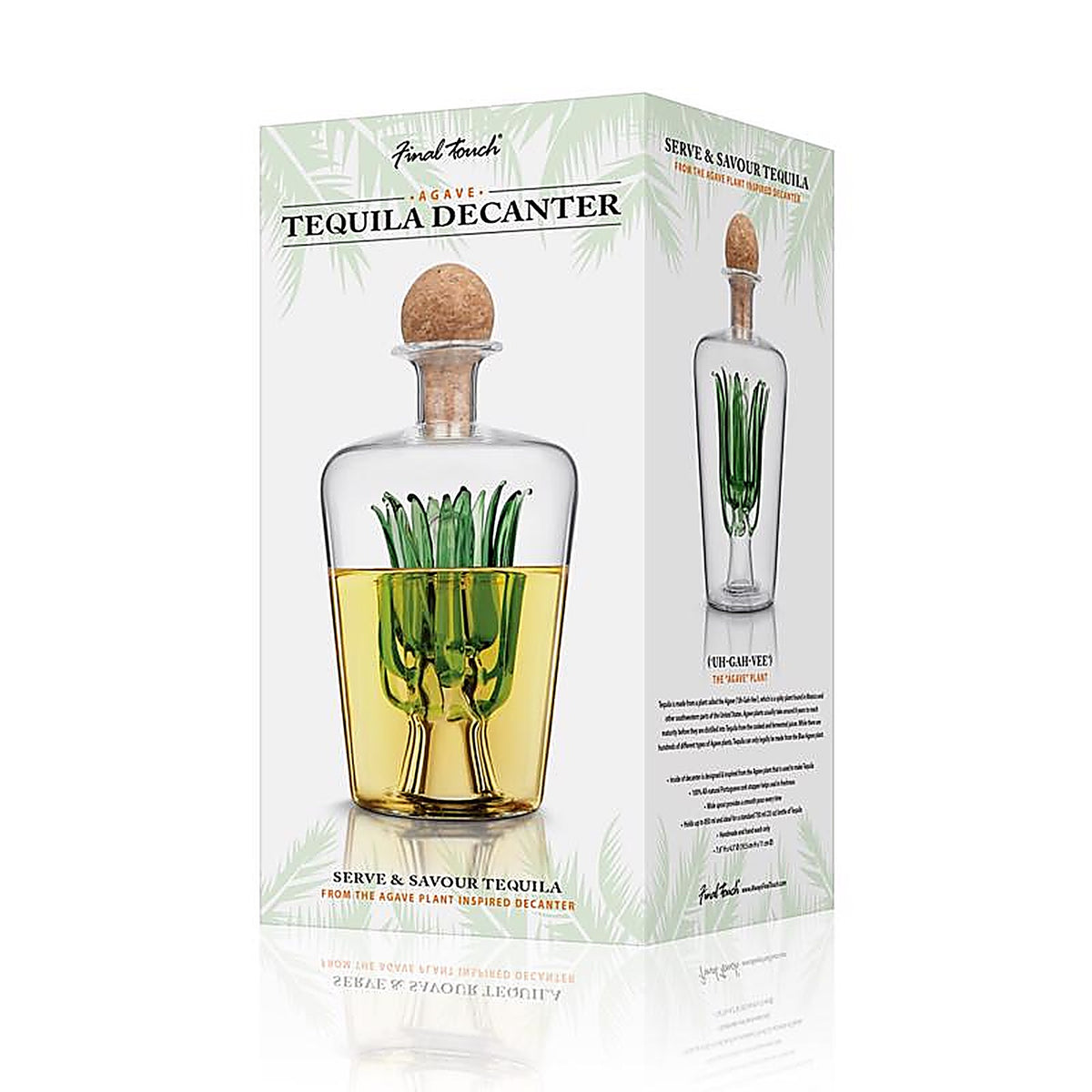 Final Touch TQ5301 28.7 oz Clear Glass Tequila Decanter