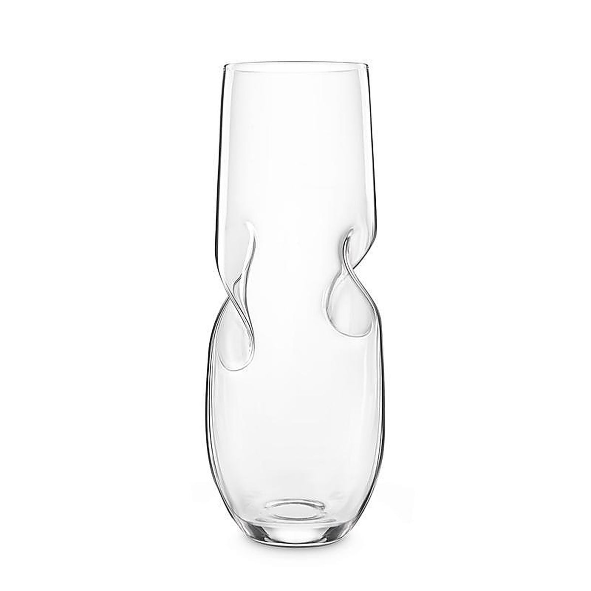 Final Touch GG5006 10 oz Clear Glass Stemless Champagne Flutes