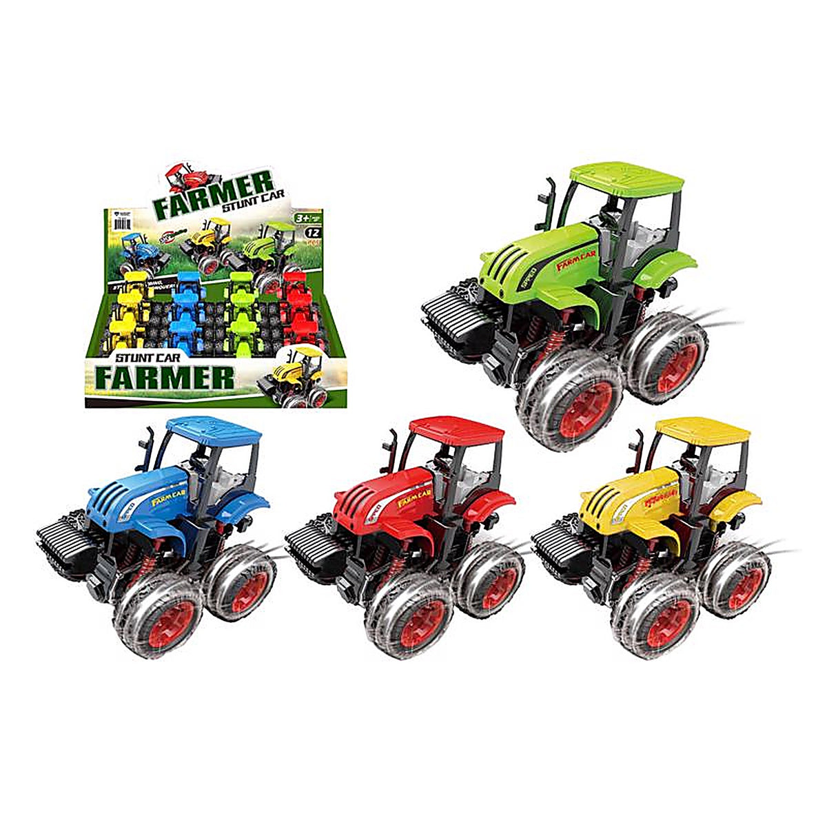 Diamond Visions TM-3634 Pull-Back Farm Tractor Plastic 1 pk