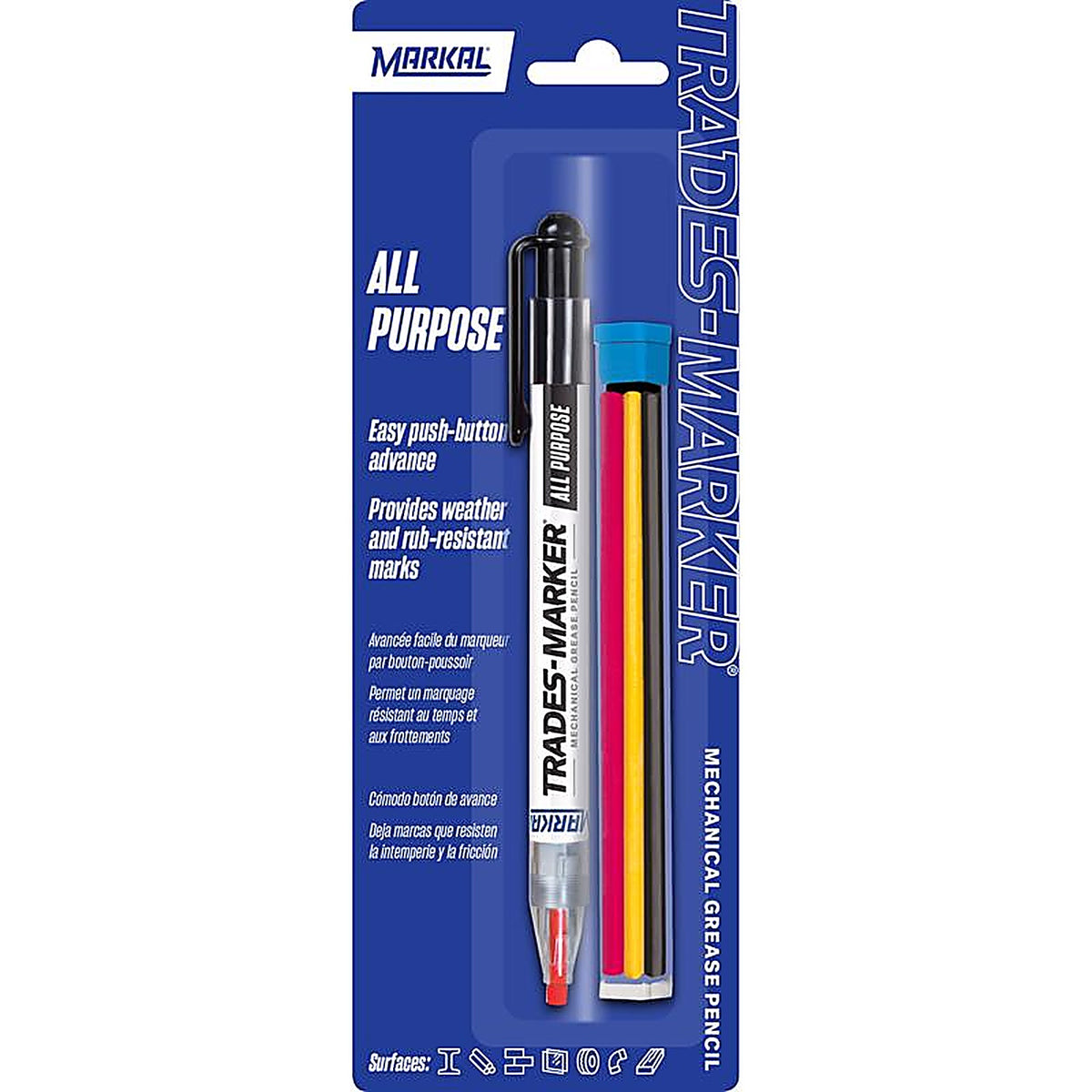 Markal - 96136 - Trades Marker Assorted Medium Tip Markers 4 Pack