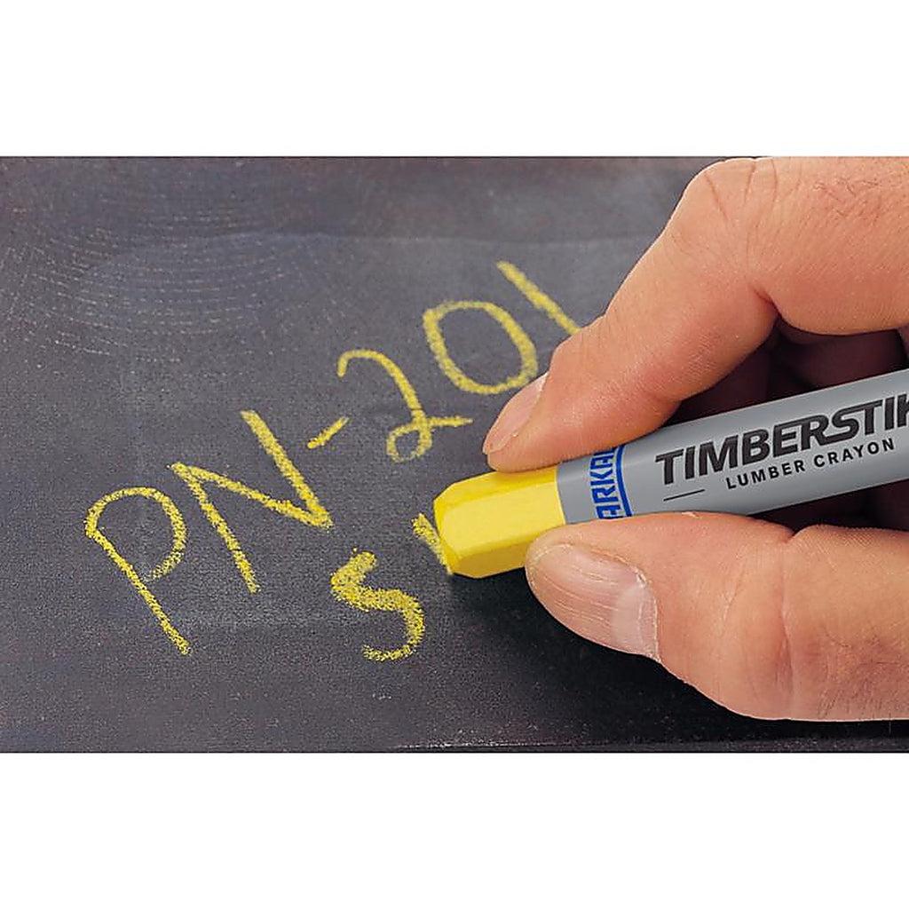 Markal - 80441 - Timberstik Plus 8 In. L Lumber Crayon Yellow 4 Piece