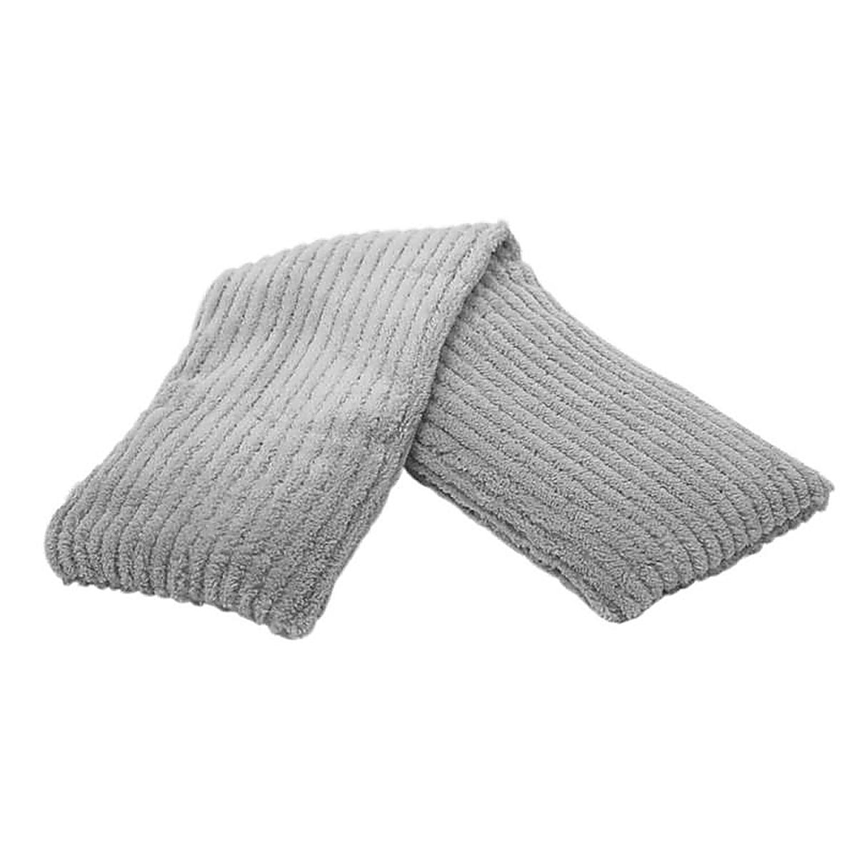 Warmies - HP-COR-GR - Hot-Pak Gray Ribbed Neck and Shoulder Wrap 1 Pack