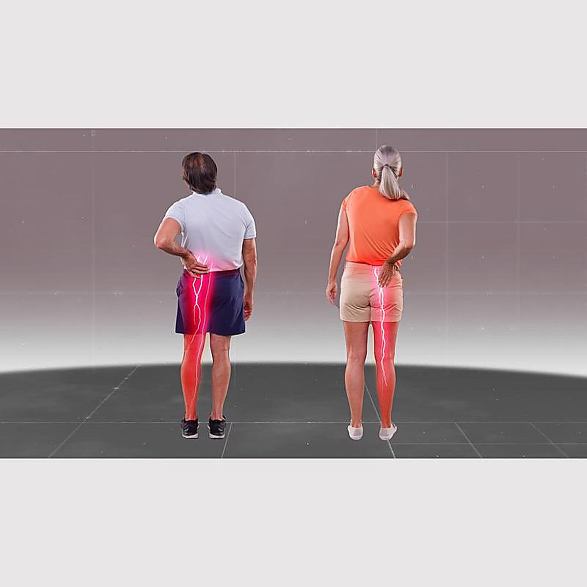 Beactive Plus - BA-1000 - Back and Calf Heat Wrap Mesh Fabric 1 Pack