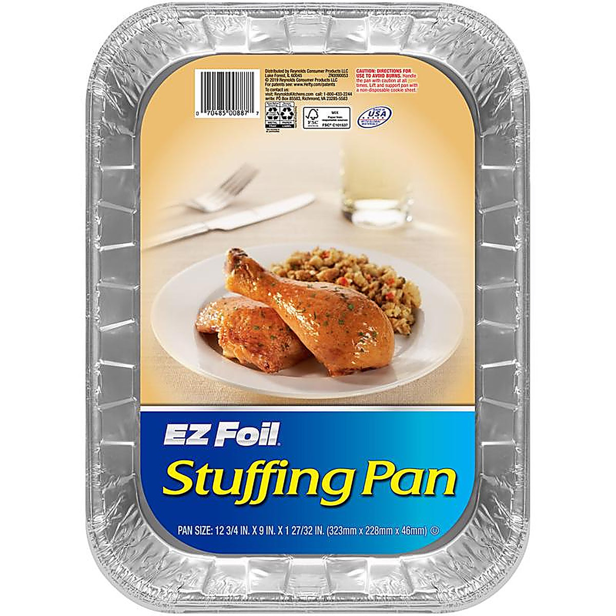 Hefty - Z00887 - Ez Foil 9 In. W X 13 In. L Roaster Pan Silver