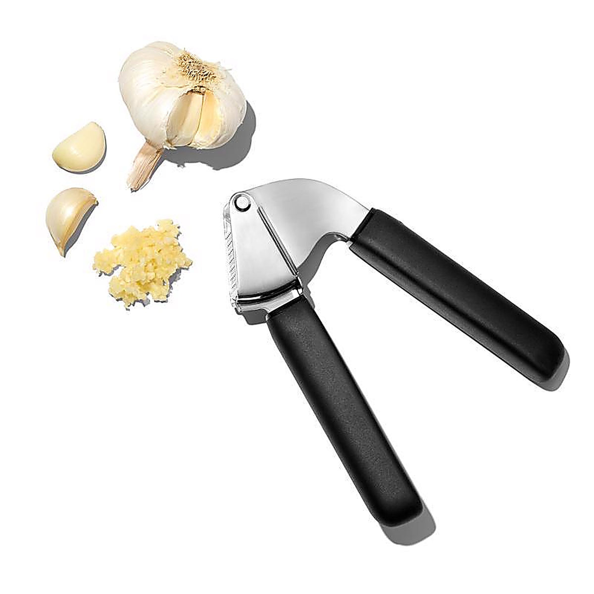 OXO - 11327300 - Good Grips Black Rubber/Stainless Steel Garlic Press
