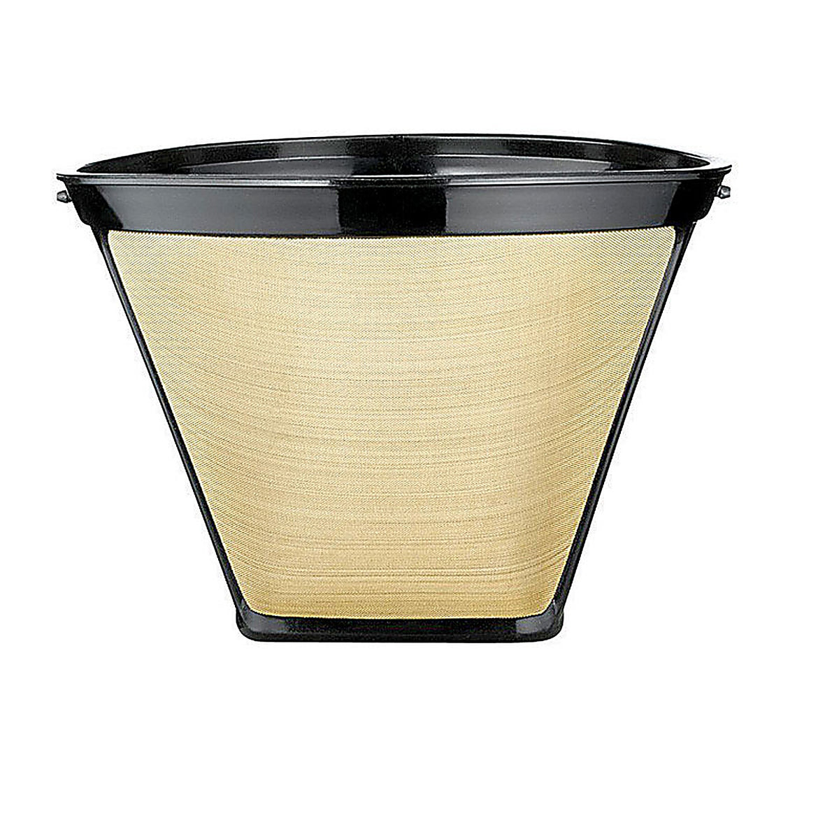 Medelco - GF214CB - 12 Cups Black/Gold Cone Coffee Filter 1 Pack
