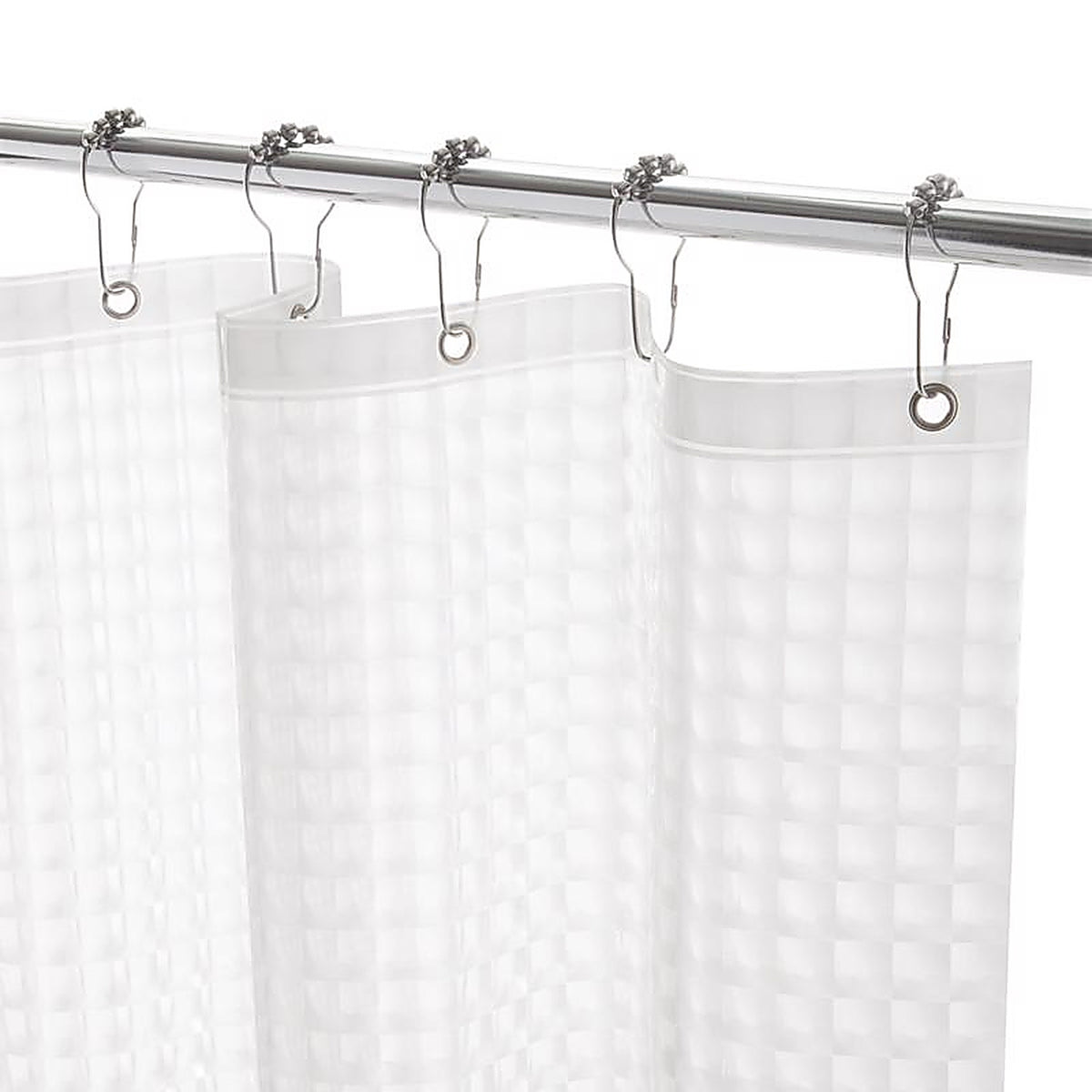 Kenney - KN61151 - 72 In. H X 70 In. W Clear Embossed Shower Curtain Liner Peva