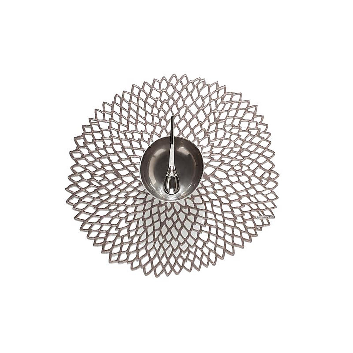 Chilewich - 100142-002 - Terrastrand Gunmetal Vinyl Placemats 15 In. L X 14 In. W