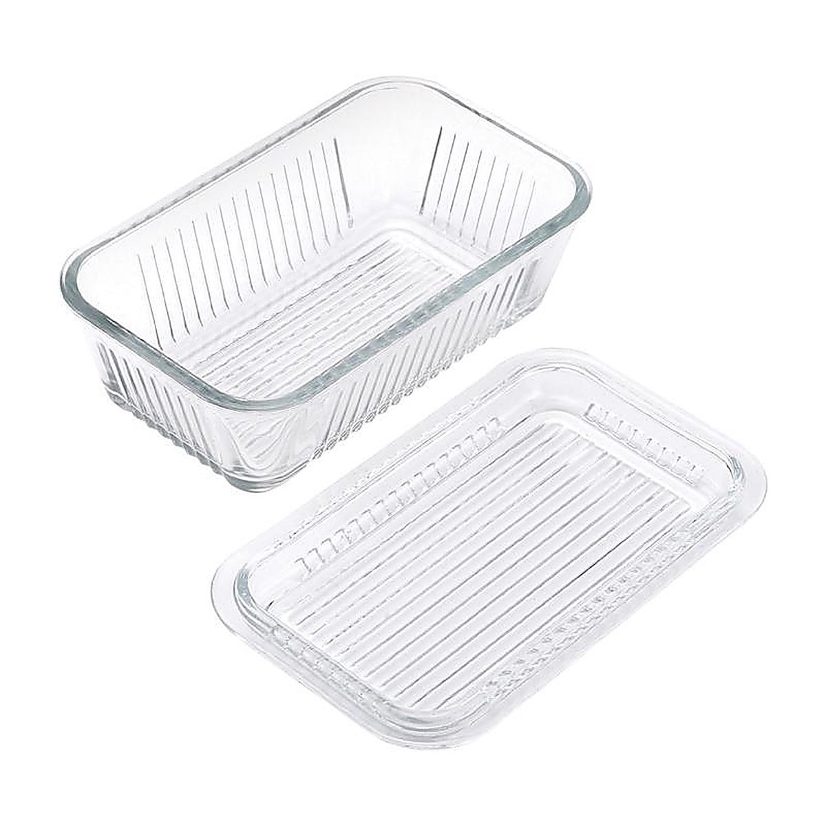 Lifetime - 5078594 - Clear Glass Multi Function Butter Dish 1 Pack