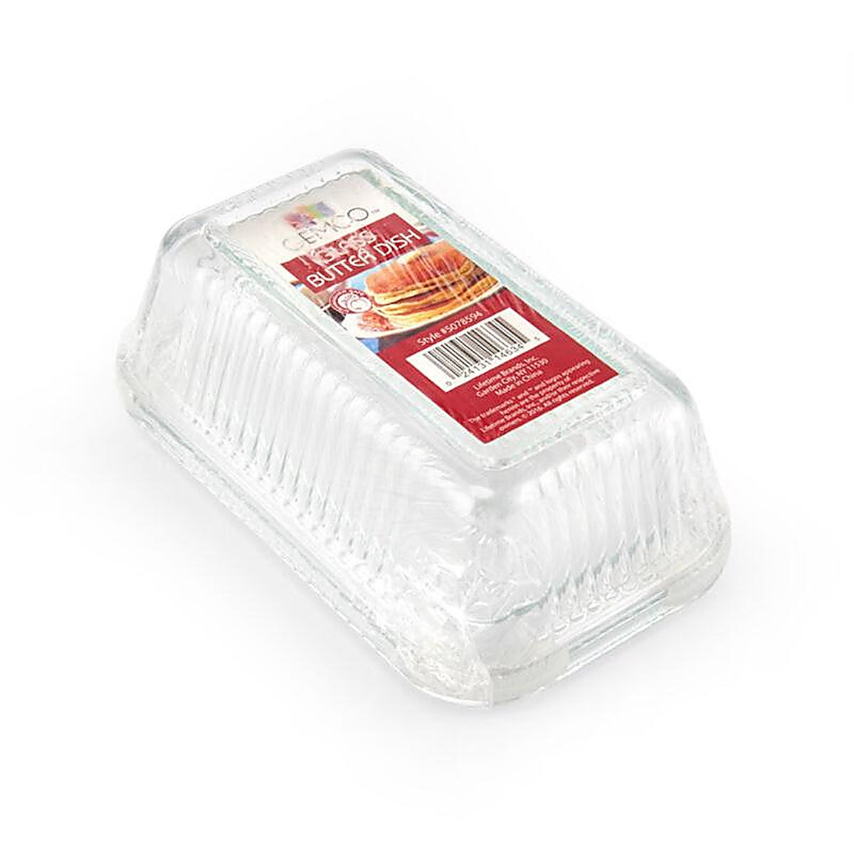 Lifetime - 5078594 - Clear Glass Multi Function Butter Dish 1 Pack