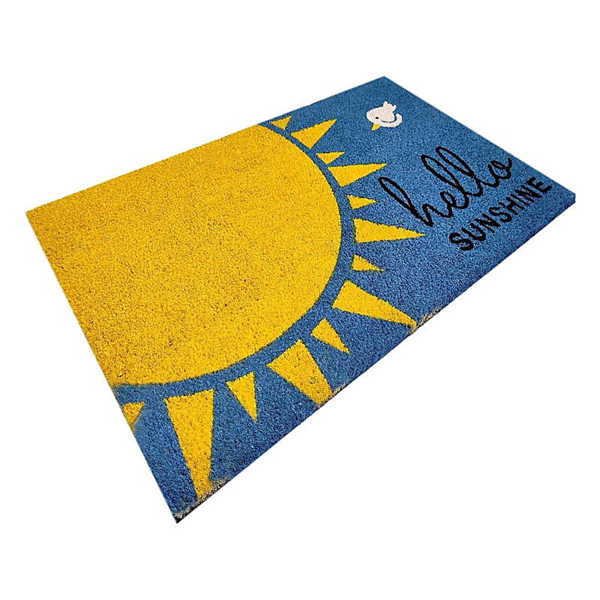 First Concept - FC-72020 - 18 In. W X 30 In. L Multi-Color Hello Sunshine Coir Door Mat