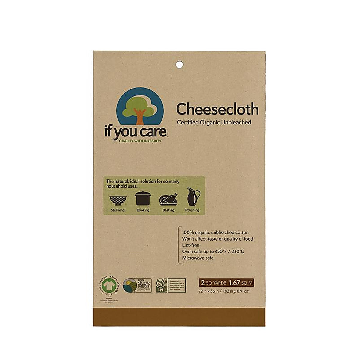 If You Care - J25032 - White Cotton Cheesecloth