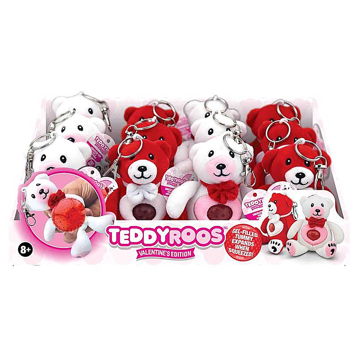 Shawshank Ledz - 768197 - Teddyroos Valentines Keychain Assorted 12 Piece