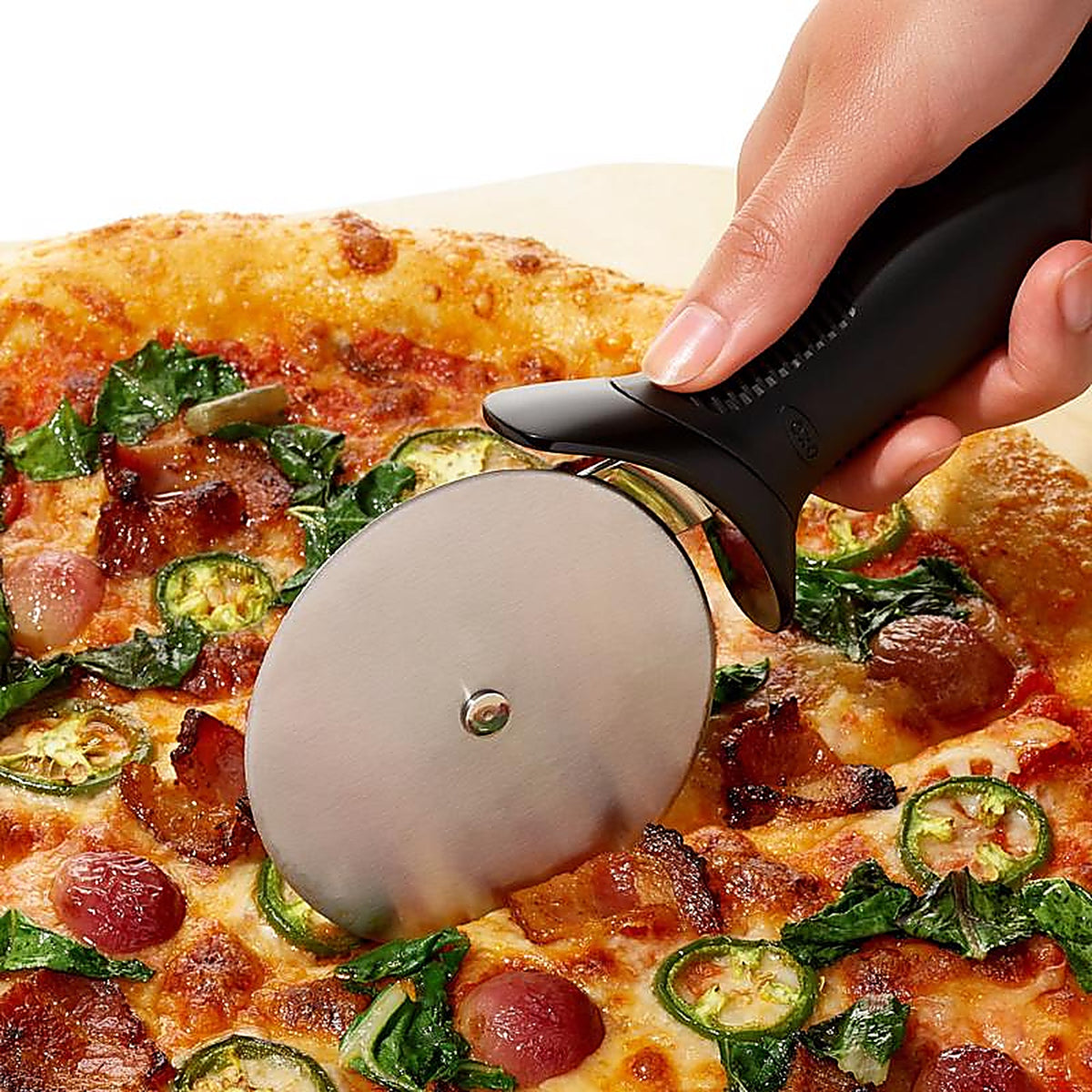 OXO - 11300900 - Good Grips Black/Silver Stainless Steel Pizza Wheel
