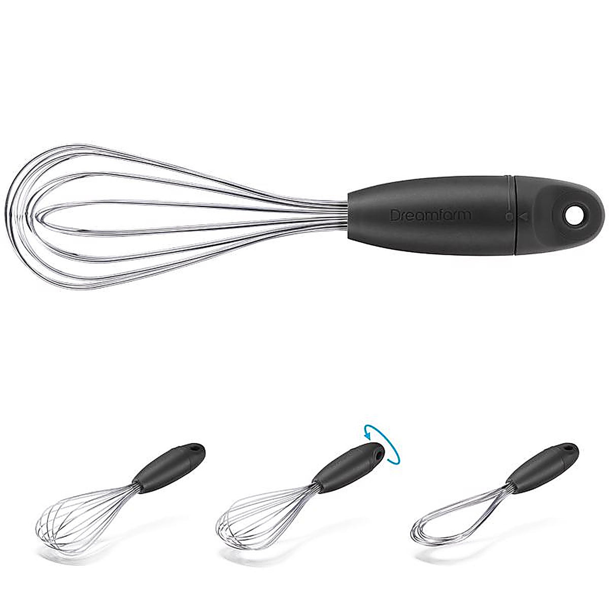 Dreamfarm - DFFK5813 - Black/Silver Polypropylene/Stainless Steel Mini Flisk