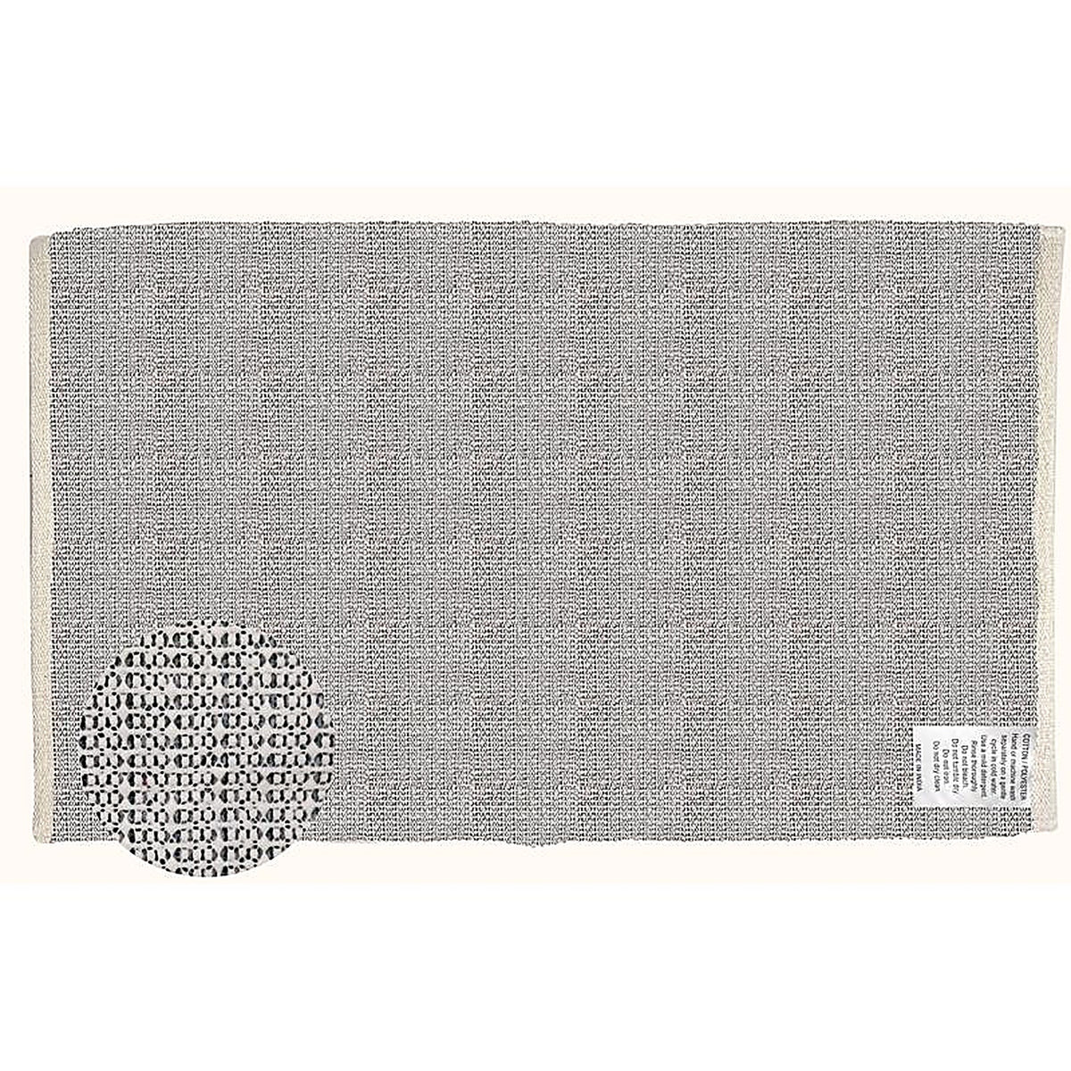 First Concept - FC-72030 - 36 In. W X 24 In. L Black/White Checkered Polyester Accent Rug