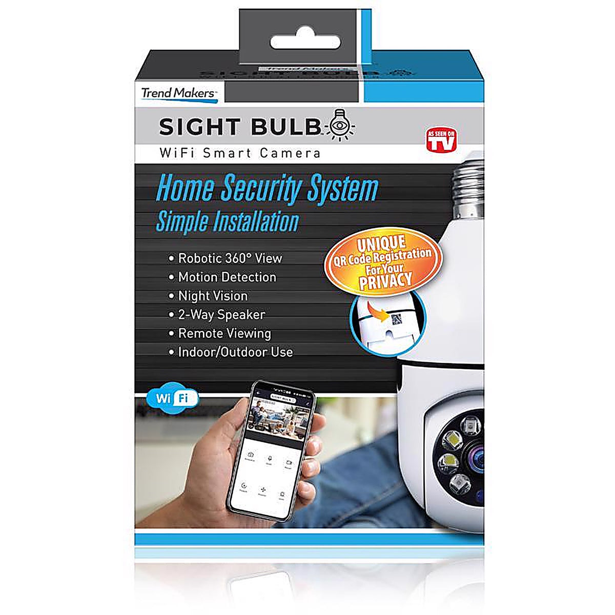As Seen on TV - 5330503 - Sight Bulb Security Camera 1 Pack