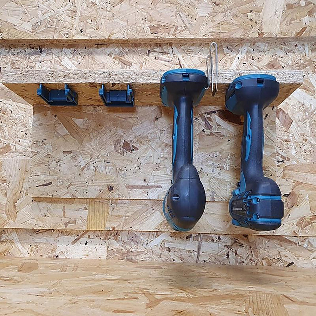 StealthMounts - TM-MK18-BLU-4 - Tool Holders Compatible with Makita 18V Lxt; Blue Abs Tool Holder 4 Pack