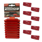 StealthMounts - PAC-F-02-8 - Mounting Feet Compatible with Milwaukee Packout; Red Abs Packout Holder 8 Pack
