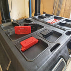 StealthMounts - PAC-F-02-8 - Mounting Feet Compatible with Milwaukee Packout; Red Abs Packout Holder 8 Pack