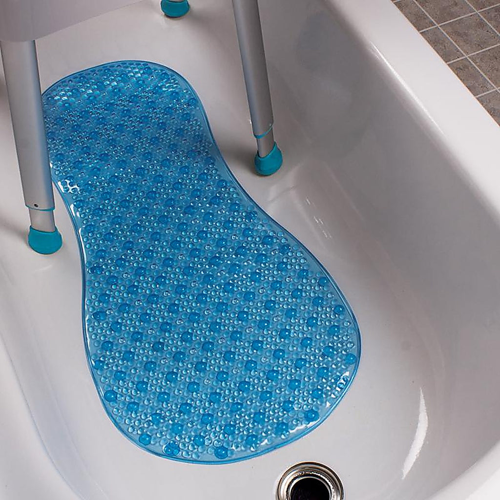 Carex - FGB22100 0000 - Health Brands Blue Shower/Tub Safety Mat Rubber .5 In. H X 32 In. L