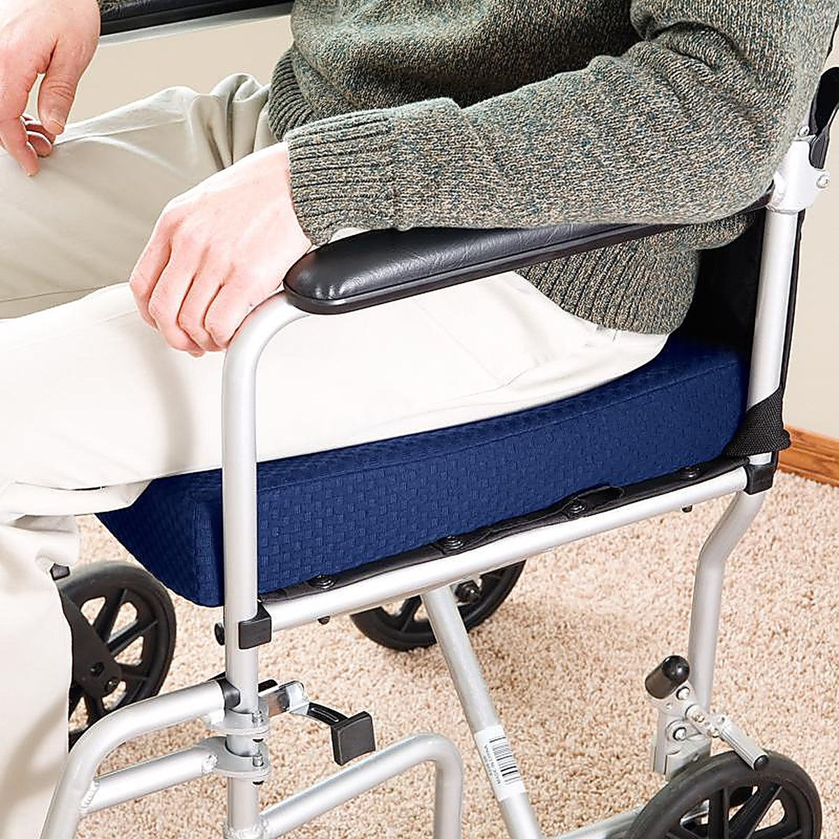 Carex - FGP10200 0000 - Health Brands Navy Chair/Seat Cushion 1 Pack